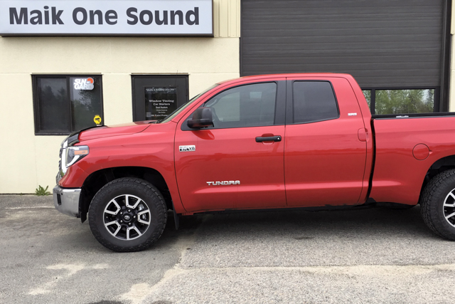 Toyota 2019 Tundra with professional window tint in North Bay